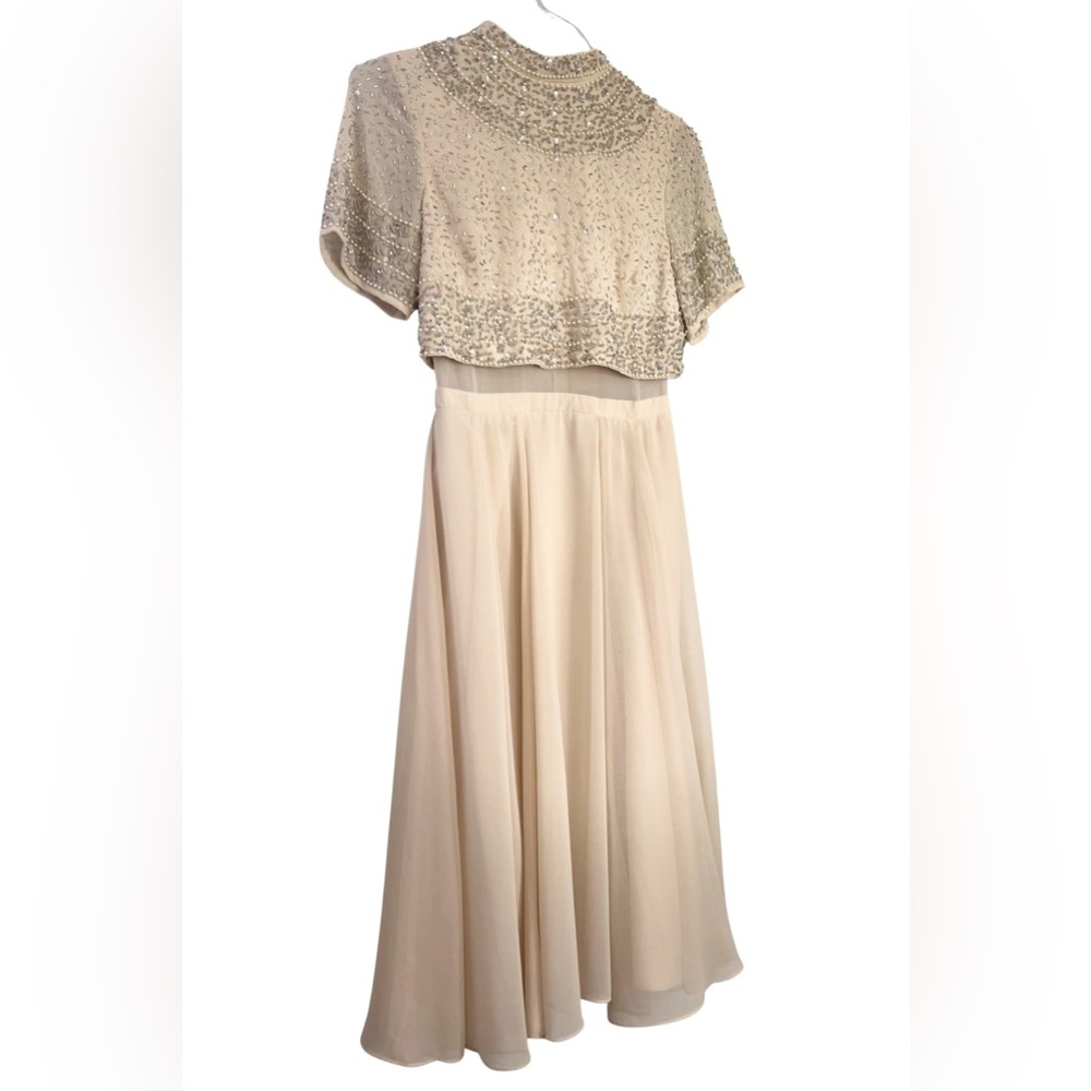 Gorgeous embellished crop top midi